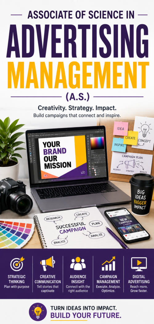 Associate of Science in Advertising Management (A.S.)