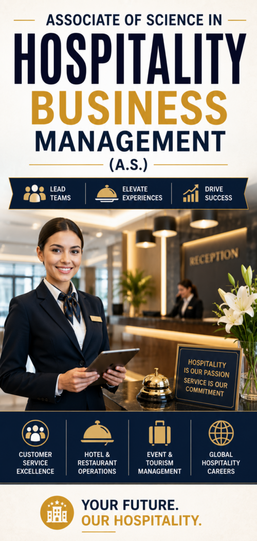 Associate of Science in Hospitality Business Management (A.S.)