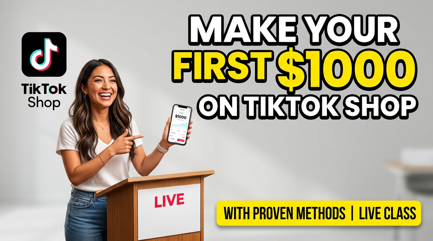 Make your First $1000 on TikTok Shop | Los Angeles Live In-Person Class