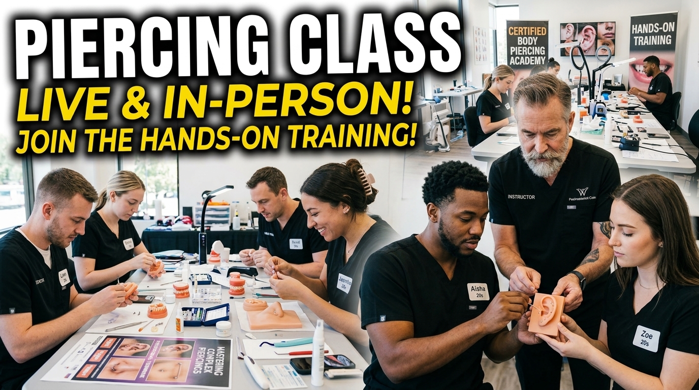 Ear and Face Piercing Class | Los Angeles Live In-Person Class